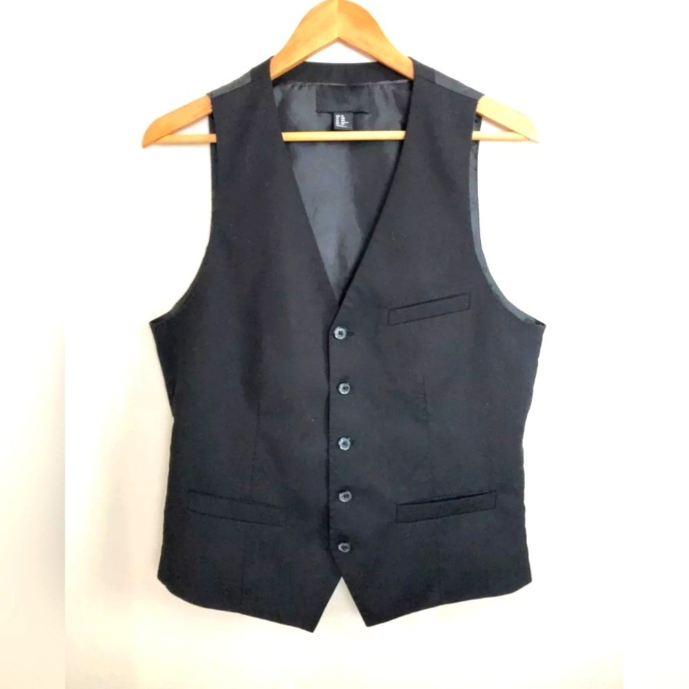 H&M Suit Vest Black Size 38
